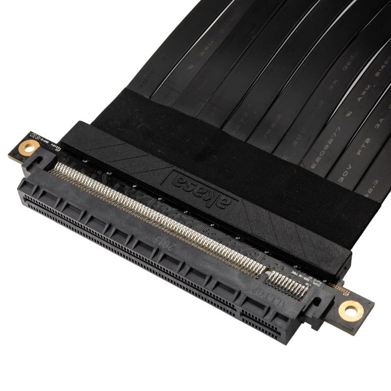 Akasa RISER Juoda X2 Premium PCIe 3.0 x16 20CM laidas