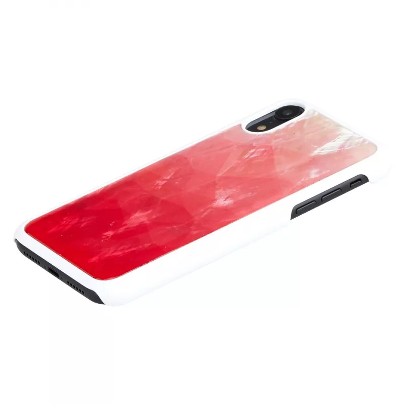 iKins išmaniojo telefono dėklas, skirtas iPhone XR — rožinio ežero ir baltos spalvos