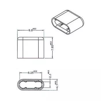 DeLOCK 64008 USB Type-C lizdo apsauginis dangtelis, juodas