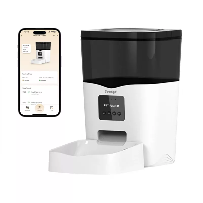 SPONGE Pet Feeder Smart - išmanusis gyvūnų ėdalo dozatorius – 3 l