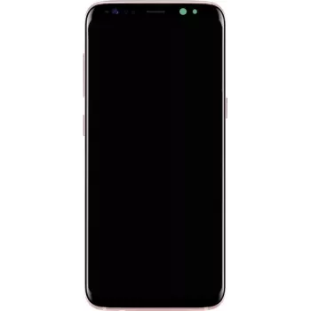Priekinis LCD mazgas „Samsung Galaxy S8 SM-G950F“, rožinis pakaitinis ekranas