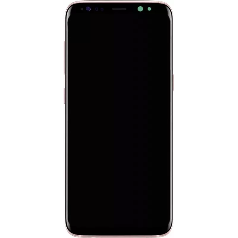 Priekinis LCD mazgas „Samsung Galaxy S8 SM-G950F“, rožinis pakaitinis ekranas