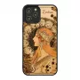 Telefono dėklas man and wood, skirtas „iPhone 12“ / „12 Pro“ — juodas zodiako