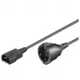Microconnect PE130200 maitinimo laidas, juodas, 2 m, C14 mova