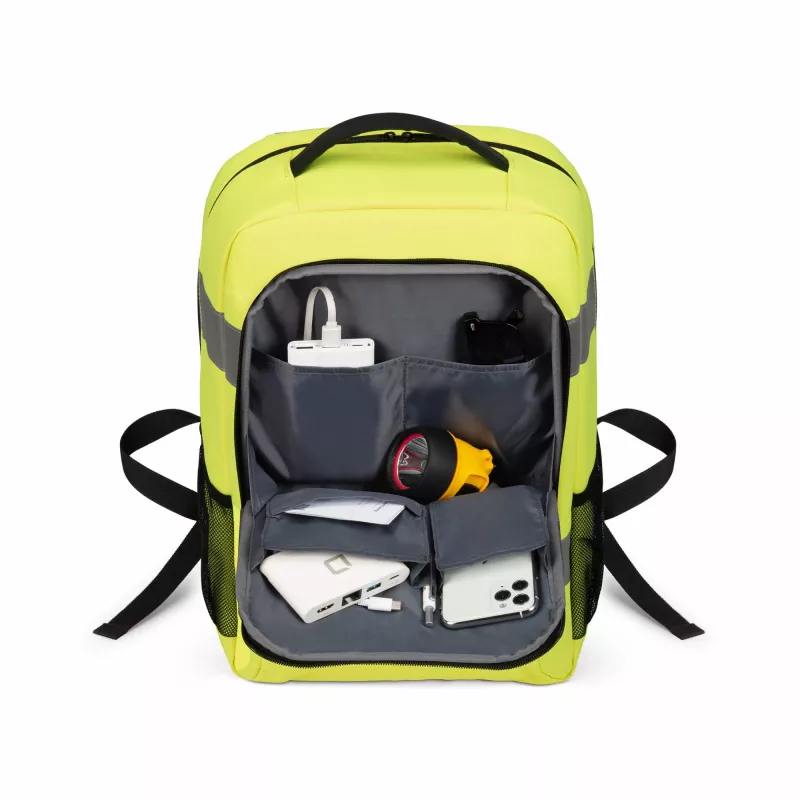 Kuprinė DICOTA P20471-17 Rucksack juoda pilka geltona