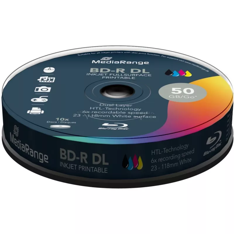 BD-R MediaRange MR509 50 GB 10 vnt.