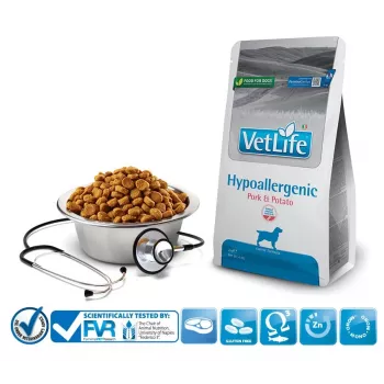 FARMINA Vet Life Hypoallergenic Pork & Potato - sausas šunų maistas - 2 kg