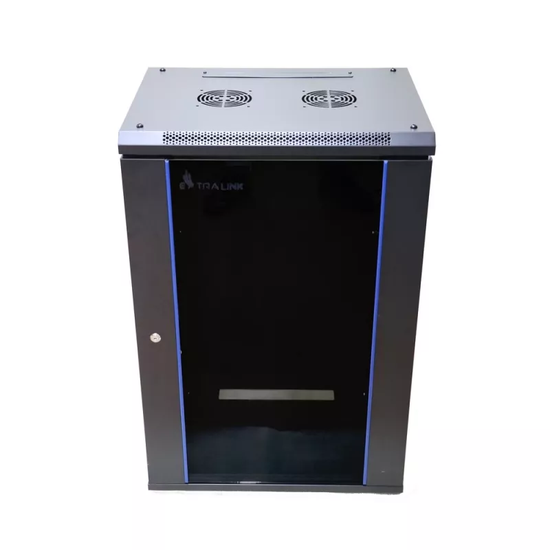 Prie sienos montuojama spinta Extralink Extralink Rackmount cabinet 15U 600x600 juoda