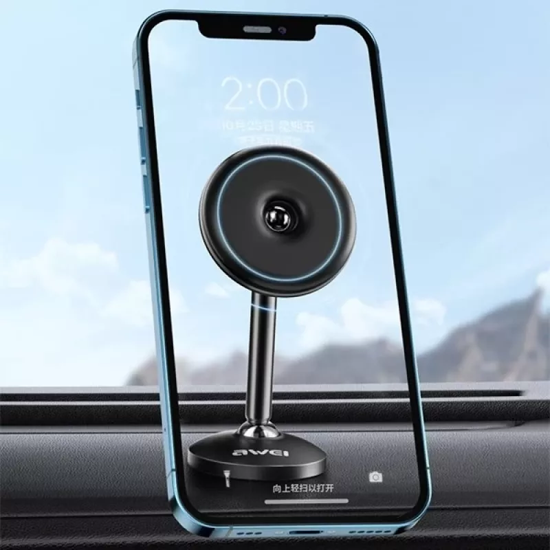 Magnetinis automobilio laikiklis kabinai, juodas