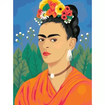 „Ravensburger CreArt“ drobės dėlionės rinkinys, meno kolekcija: Fridos Kahlo paveikslas, drobės versija