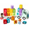 Konstruktorius LEGO DUPLO 10421 ABC sunkvežimis, 36 dalys, 2 minifigūrėlės, nuo 2 metų, matmenys 110×140×70 mm