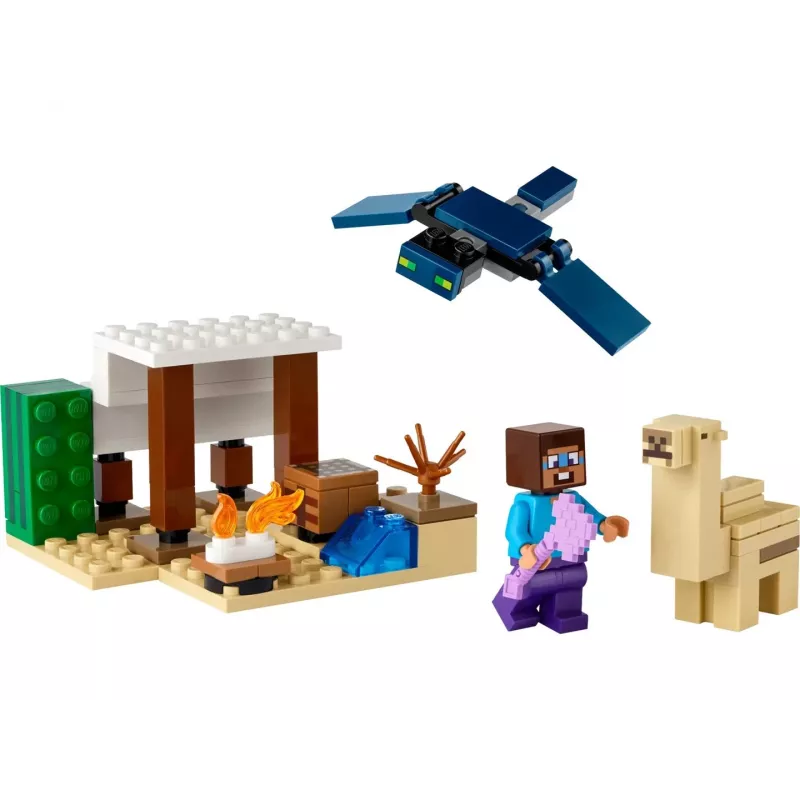 Lego Minecraft 21251 Steve'o dykumos ekspedicijos žaislų biomas komplektas