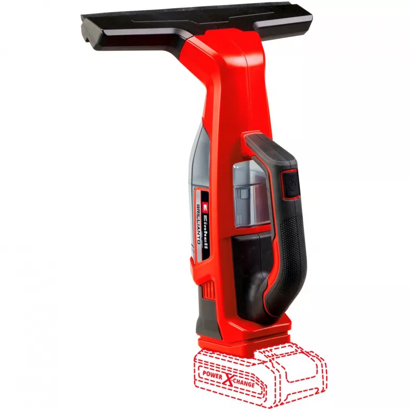 Einhell BRILLIANTO elektrinis langų valytuvas 0,3 l juodas, raudonas