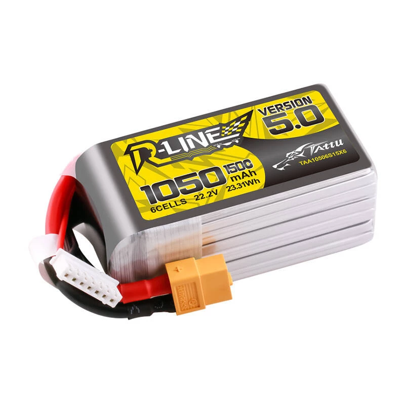 Baterija Tattu R-Line 5.0 1050 mAh 22.2 V Įvairių spalvų
