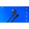 Maitinimo laidas Savio Strom IEC 60320 C5 CEE 7/7 3m juodas C5 jungtis C tipo
