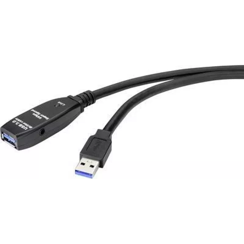 Renkforce RF-4598344 USB laidas 5 m USB 3.2 Gen 1 (3.1 Gen 1) USB A juodas (RF-4598344)