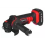 Kampinis šlifuoklis YATO YT-82826, 18V Li-Ion 2Ah, 125 mm diskas, 10 000 aps./min, M14 sriegis, be įrankio reguliuojama apsauga