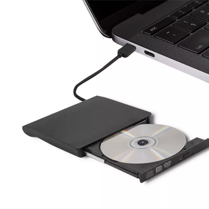 Išorinis DVD‑RW įrenginys QOLTEC 51857 — USB 3.0, SATA sąsaja, DVD±R 8x, DVD±RW 4x, DVD‑RAM 5x, CD 24x, juodas