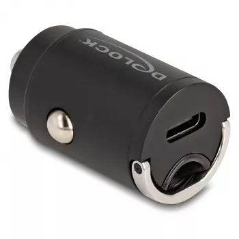 Automobilinis pakrovėjas DeLOCK 64278 universalus juodas greitas įkrovimas 12-24V