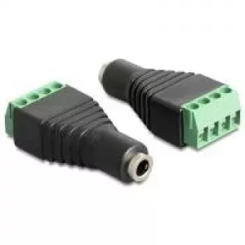 Jungties adapteris DeLOCK 65457 3,5 mm 4 kontaktų juodas žalias