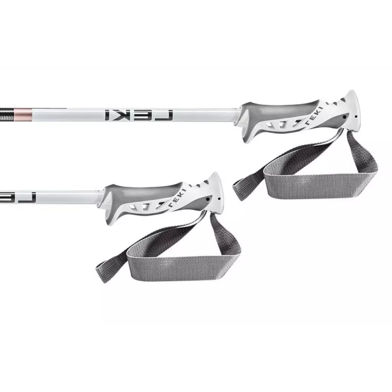 LEKI BLISS rožinio aukso spalvos lazdos 115 cm