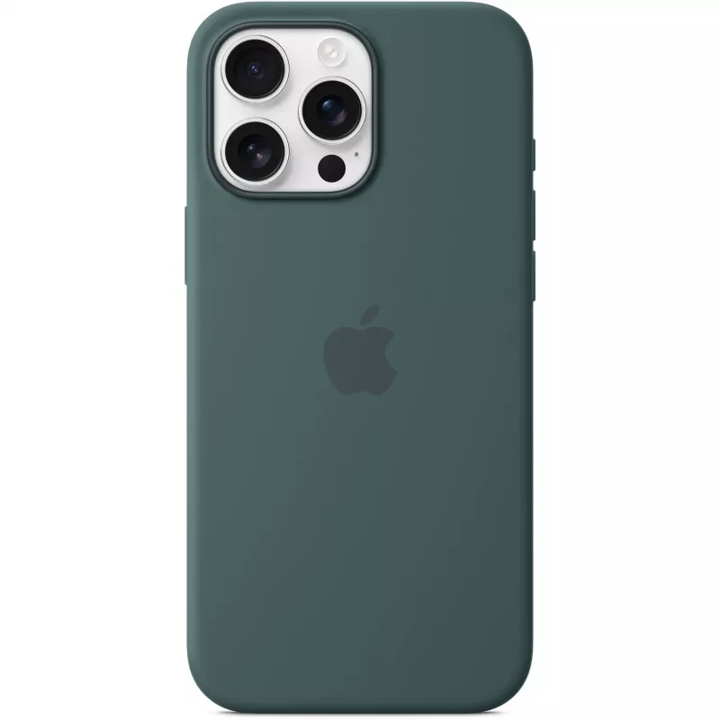 Silikoninis dėklas su MagSafe, skirtas iPhone 16 Pro Max - ežero žalia