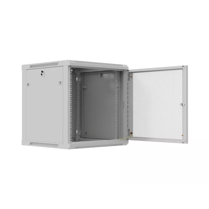 Rack mount cabinet 19 12U 600x600 Pilka