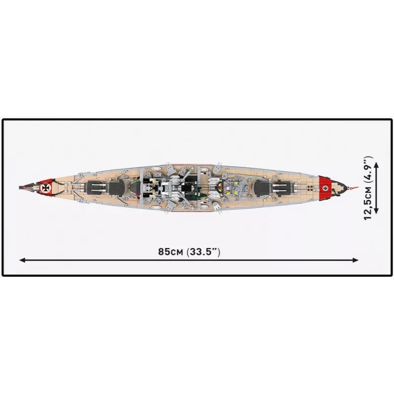 Konstruktorius Cobi Battleship Bismarck modelis su 3204 dalių - Cobi CO BI-4860