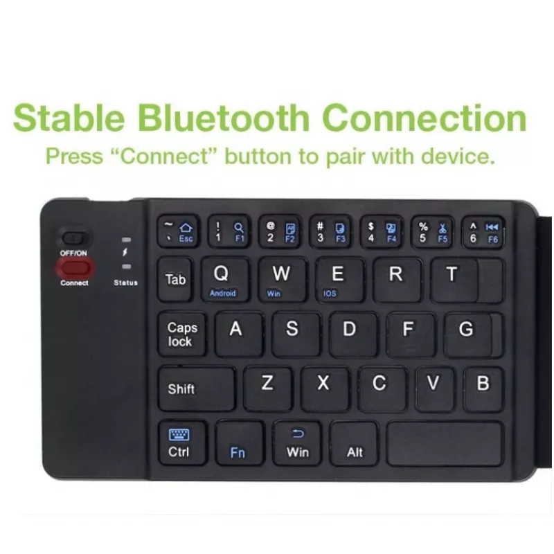 „Bluetooth 3.0“ sulankstoma belaidė klaviatūra