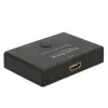 DeLock HDMI 2 – 1 jungiklis, dvipusis, 4K 60 Hz – vaizdo/garso jungiklis – 2 x HDMI – stalinis