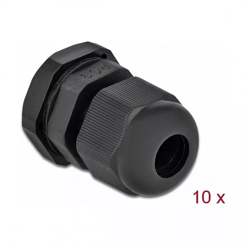 Kabelio riebokšlis DeLOCK 60194 Juodas Plastikinis 10 vnt.