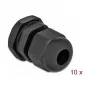 Kabelio riebokšlis DeLOCK 60194 Juodas Plastikinis 10 vnt.
