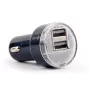 Automobilinis įkroviklis Gembird EG-U2C2A-CAR-02, įėjimas 12–24V, išėjimas 5V/2,1A, 2× USB 2.0, juodas