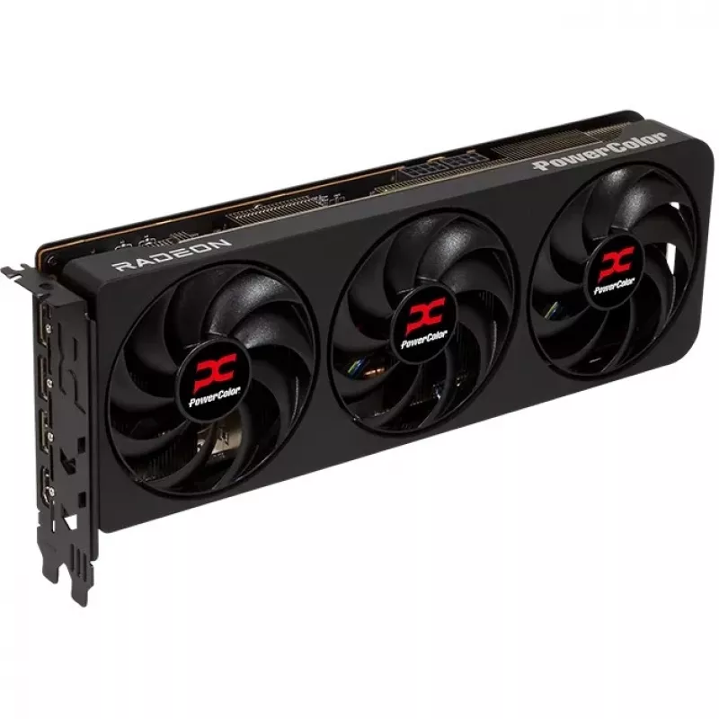 Vaizdo plokštė PowerColor Radeon RX 9070 16 GB GDDR6 PCIe 5.0, 2520 MHz pagreitis, 3x DisplayPort 2.1a + HDMI 2.1b, 2x 8 kontaktų