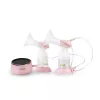 Elektrinis pientraukis neno Bella Twin — elektroninis, 150 ml buteliukai, 6 stimuliavimo / 9 siurbimo lygiai, USB Li‑Ion baterija, rožinis/skaidrus
