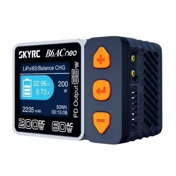 Baterijų įkroviklis SkyRC B6AC Neo 10A AC DC LiPo Li-Ion LiFePO4