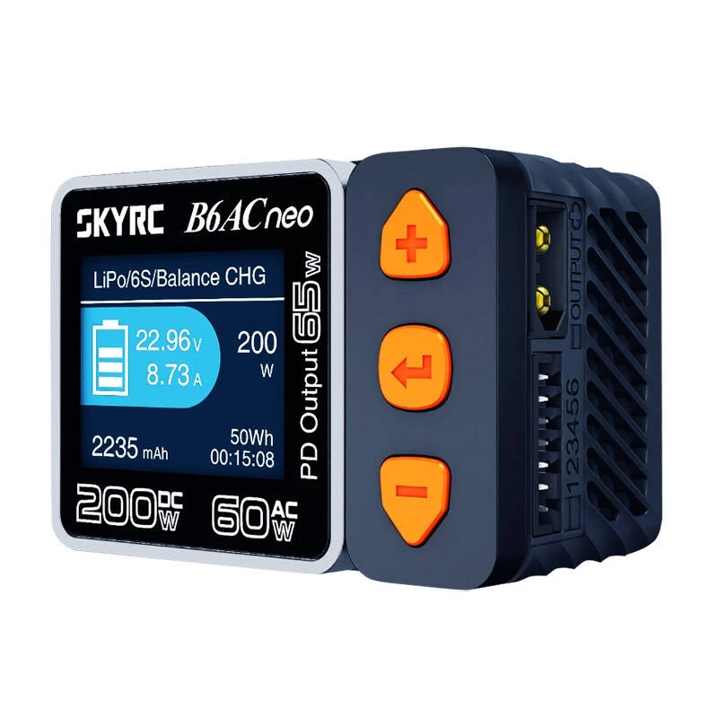 Baterijų įkroviklis SkyRC B6AC Neo 10A AC DC LiPo Li-Ion LiFePO4
