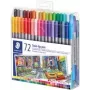 Flomasteriai Staedtler 3200 Fine/Extra Bold Daugiaspalviai 72 vnt.