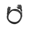 Gembird PC-186 maitinimo laidas, juodas, 1,8 m, CEE7/4 C14 jungtis