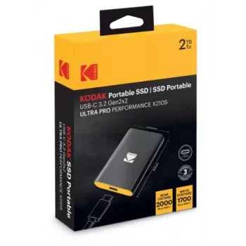 Nešiojamasis SSD Kodak X210 S 3.2 Gen2 2TB EKSSD2TX210SK