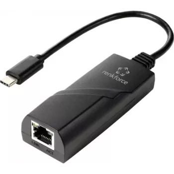 Renkforce RF-TCA-330 tinklo adapteris 1000 Mbit/s USB-C® (USB 3.2 Gen 1), LAN (10/100/1000 Mbit/s) (RF-6032274)
