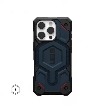 Urban Armor Gear Monarch Pro Kevlar mobiliojo telefono dėklas 16 cm (6,3 col.) Dangtelis Juoda, Mėlyna