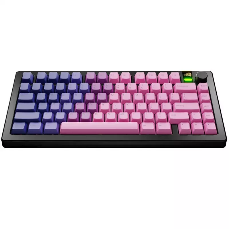 Klaviatūros klavišų dangteliai GLORIOUS GPBT Gradient Nebula ANSI išdėstymas PBT dažų sublimacijos klavišų dangtelių rinkinys