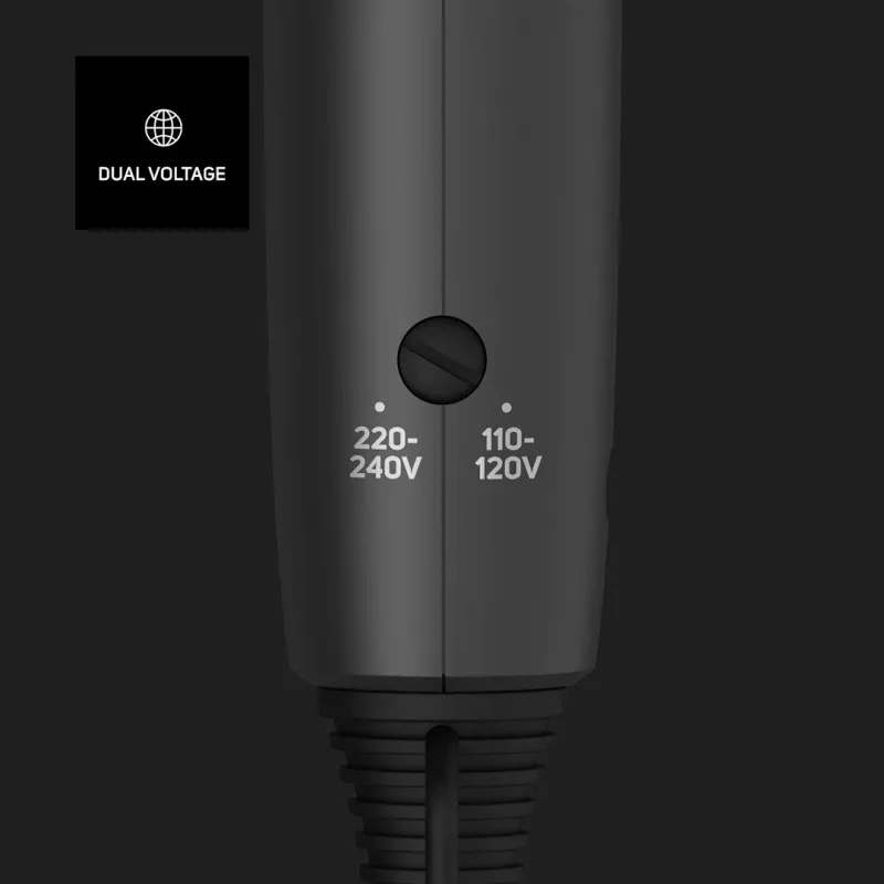 Plaukų džiovintuvas Taurus Studio Glow 1500 — 1400 W, 3 šilumos lygiai, 2 greičiai, sulankstomas, pakabinamas, juodas