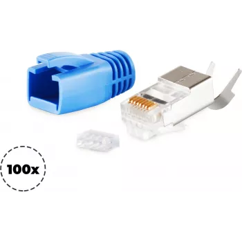 Laidinė jungtis RJ-45 ShiverPeaks 72067-100B Mėlyna