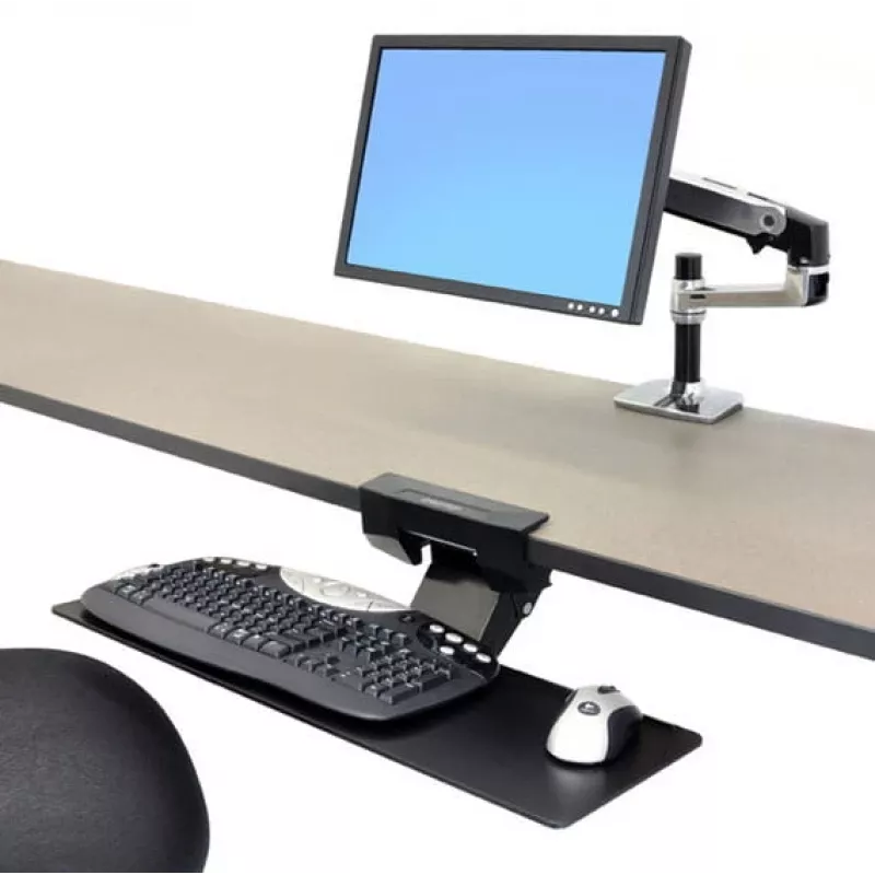 Po stalu montuojamas klaviatūros laikiklis Ergotron Neo-Flex 97-582-009 juodas