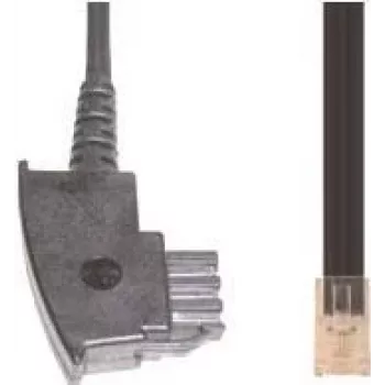 telefono laidas e+p T 180/3 3 m juodas
