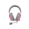 Headset Razer Juodashark V2 X laidinės binauralinės žaidimų ausinės, 3.5mm, virtualus 7.1, 32Ω, putplasčio ausų pagalvėlės, rožinė