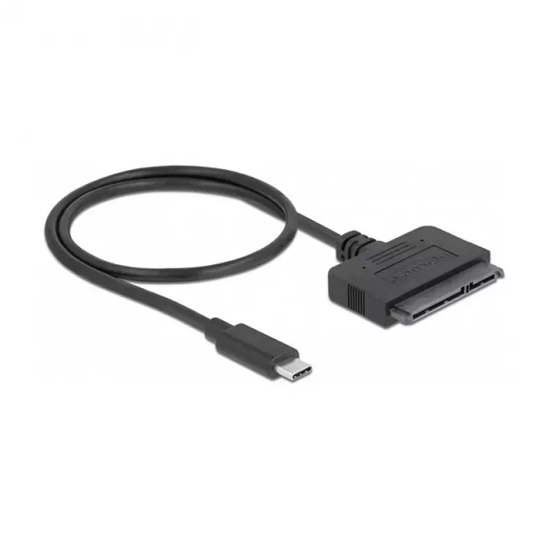 DeLOCK 63803 laido jungties adapteris USB C 22 kontaktų SATA juodas 0,5 m