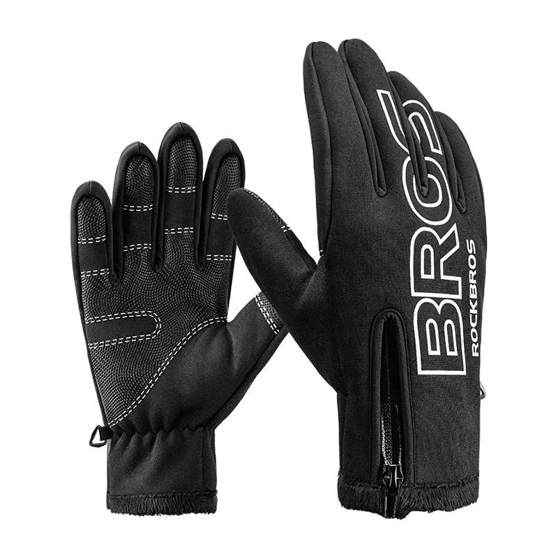 Dviračių pirštinės Rockbros S091-4BK juodos, dydis XL